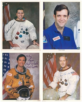 Lot of (4) Astronaut Signed 8 x 10 Headshots (Beckett PreCert)